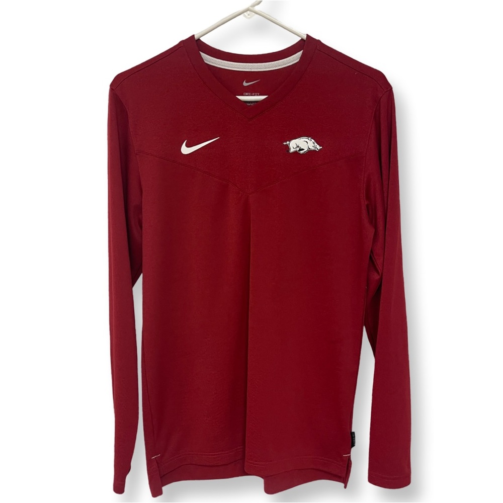 Arkansas Razorbacks Nike Dri Fit Long Sleeve Pullover Shirt Women’s Small